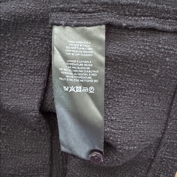 By Anthropologie Women's Black Mixed Media Puff Sleeve Textured Blouse Medium - Picture 8 of 10